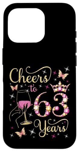 Ein Hoch auf 63 Jahre, 63. Geburtstag der Königin, 63 Jahre Geburtstag Hülle für iPhone 16 Pro Ein Hoch auf 63 Jahre, 63. Geburtstag der Königin, 63 Jahre Geburtstag Hülle für iPhone 16 Pro von Cheers It's My Birthday Queen's B-Day Party