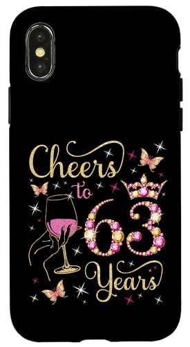 Ein Hoch auf 63 Jahre, 63. Geburtstag der Königin, 63 Jahre Geburtstag Hülle für iPhone X/XS Ein Hoch auf 63 Jahre, 63. Geburtstag der Königin, 63 Jahre Geburtstag Hülle für iPhone X/XS von Cheers It's My Birthday Queen's B-Day Party
