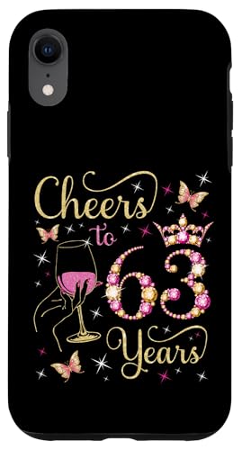 Ein Hoch auf 63 Jahre, 63. Geburtstag der Königin, 63 Jahre Geburtstag Hülle für iPhone XR Ein Hoch auf 63 Jahre, 63. Geburtstag der Königin, 63 Jahre Geburtstag Hülle für iPhone XR von Cheers It's My Birthday Queen's B-Day Party