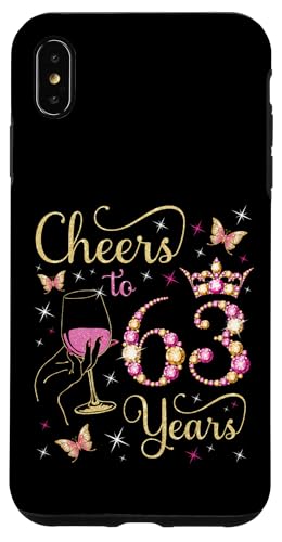 Ein Hoch auf 63 Jahre, 63. Geburtstag der Königin, 63 Jahre Geburtstag Hülle für iPhone XS Max Ein Hoch auf 63 Jahre, 63. Geburtstag der Königin, 63 Jahre Geburtstag Hülle für iPhone XS Max von Cheers It's My Birthday Queen's B-Day Party