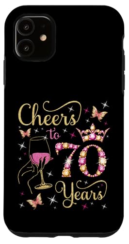 Ein Hoch auf 70 Jahre, 70. Geburtstag der Königin, 70 Jahre Geburtstag Hülle für iPhone 11 Ein Hoch auf 70 Jahre, 70. Geburtstag der Königin, 70 Jahre Geburtstag Hülle für iPhone 11 von Cheers It's My Birthday Queen's B-Day Party