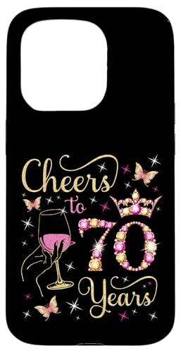 Ein Hoch auf 70 Jahre, 70. Geburtstag der Königin, 70 Jahre Geburtstag Hülle für iPhone 15 Pro Ein Hoch auf 70 Jahre, 70. Geburtstag der Königin, 70 Jahre Geburtstag Hülle für iPhone 15 Pro von Cheers It's My Birthday Queen's B-Day Party