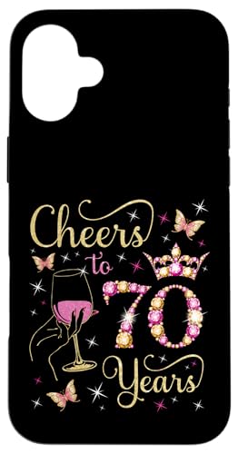 Ein Hoch auf 70 Jahre, 70. Geburtstag der Königin, 70 Jahre Geburtstag Hülle für iPhone 16 Plus Ein Hoch auf 70 Jahre, 70. Geburtstag der Königin, 70 Jahre Geburtstag Hülle für iPhone 16 Plus von Cheers It's My Birthday Queen's B-Day Party