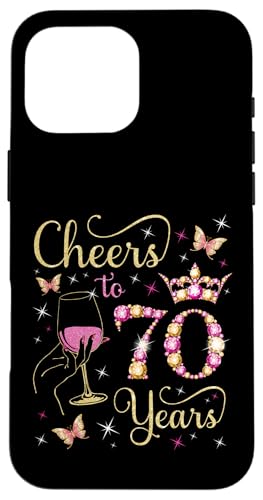 Ein Hoch auf 70 Jahre, 70. Geburtstag der Königin, 70 Jahre Geburtstag Hülle für iPhone 16 Pro Max Ein Hoch auf 70 Jahre, 70. Geburtstag der Königin, 70 Jahre Geburtstag Hülle für iPhone 16 Pro Max von Cheers It's My Birthday Queen's B-Day Party