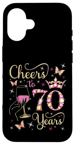 Ein Hoch auf 70 Jahre, 70. Geburtstag der Königin, 70 Jahre Geburtstag Hülle für iPhone 16 Ein Hoch auf 70 Jahre, 70. Geburtstag der Königin, 70 Jahre Geburtstag Hülle für iPhone 16 von Cheers It's My Birthday Queen's B-Day Party