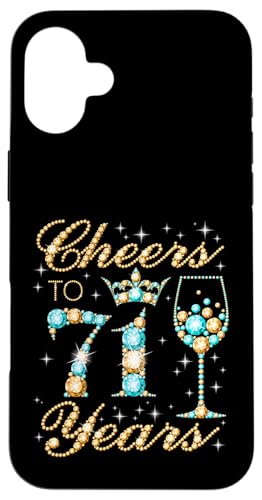 Ein Hoch auf die 71. Geburtstagsparty zum 71. Geburtstag von Frau Prinzessin Queen Hülle für iPhone 16 Plus Ein Hoch auf die 71. Geburtstagsparty zum 71. Geburtstag von Frau Prinzessin Queen Hülle für iPhone 16 Plus von Cheers It's My Birthday Queen's B-Day Party