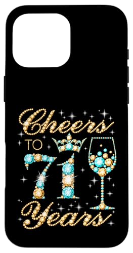 Ein Hoch auf die 71. Geburtstagsparty zum 71. Geburtstag von Frau Prinzessin Queen Hülle für iPhone 16 Pro Max Ein Hoch auf die 71. Geburtstagsparty zum 71. Geburtstag von Frau Prinzessin Queen Hülle für iPhone 16 Pro Max von Cheers It's My Birthday Queen's B-Day Party