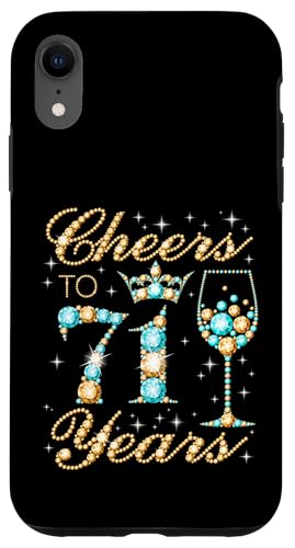 Ein Hoch auf die 71. Geburtstagsparty zum 71. Geburtstag von Frau Prinzessin Queen Hülle für iPhone XR Ein Hoch auf die 71. Geburtstagsparty zum 71. Geburtstag von Frau Prinzessin Queen Hülle für iPhone XR von Cheers It's My Birthday Queen's B-Day Party