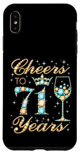 Ein Hoch auf die 71. Geburtstagsparty zum 71. Geburtstag von Frau Prinzessin Queen Hülle für iPhone XS Max Ein Hoch auf die 71. Geburtstagsparty zum 71. Geburtstag von Frau Prinzessin Queen Hülle für iPhone XS Max von Cheers It's My Birthday Queen's B-Day Party