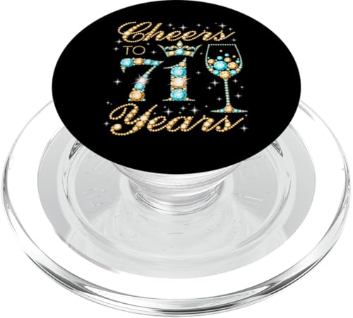 Ein Hoch auf die 71. Geburtstagsparty zum 71. Geburtstag von Frau Prinzessin Queen PopSockets PopGrip für MagSafe Ein Hoch auf die 71. Geburtstagsparty zum 71. Geburtstag von Frau Prinzessin Queen PopSockets PopGrip für MagSafe von Cheers It's My Birthday Queen's B-Day Party