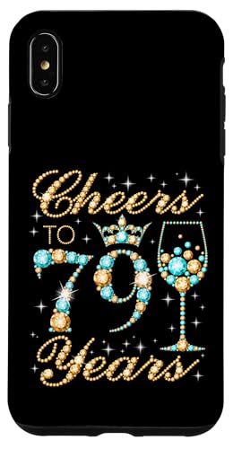 Ein Hoch auf die 79. Geburtstagsfeier zum 79. Geburtstag, Frau, Prinzessin Königin Hülle für iPhone XS Max Ein Hoch auf die 79. Geburtstagsfeier zum 79. Geburtstag, Frau, Prinzessin Königin Hülle für iPhone XS Max von Cheers It's My Birthday Queen's B-Day Party