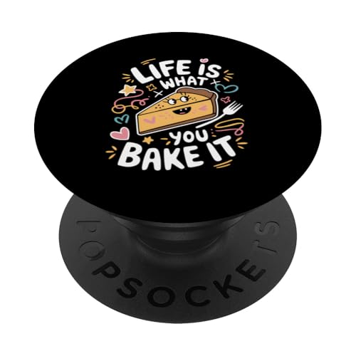 Backen Käsekuchen Konfekt Süßigkeiten Dessert Foodies PopSockets Klebender PopGrip von Cheesecake Shirt All I Want Is Cheesecake