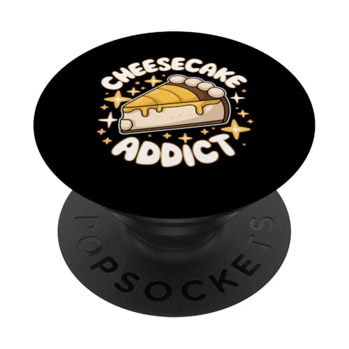 Backen Käsekuchenliebhaber Konditor Süßzahnbäcker PopSockets Klebender PopGrip von Cheesecake Shirt All I Want Is Cheesecake