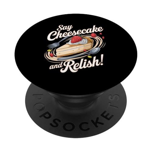 Baker Cheesecake Lover Cheese Eater Naschkatzen PopSockets Klebender PopGrip von Cheesecake Shirt All I Want Is Cheesecake
