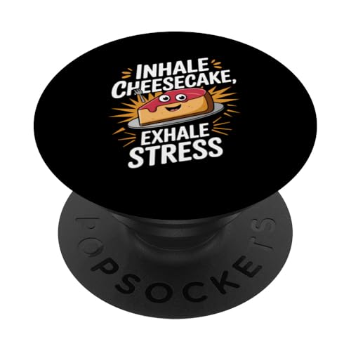 Cheesecake Lover Sweet Tooth Confiser Cheese Eater PopSockets Klebender PopGrip von Cheesecake Shirt All I Want Is Cheesecake