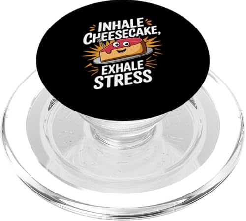 Cheesecake Lover Sweet Tooth Confiser Cheese Eater PopSockets PopGrip für MagSafe von Cheesecake Shirt All I Want Is Cheesecake