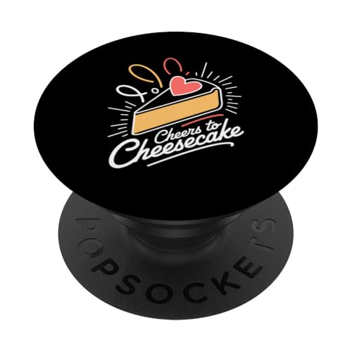 Konditor Käsekuchen-Liebhaber Bäckerei Süßzahn-Süßigkeiten PopSockets Klebender PopGrip von Cheesecake Shirt All I Want Is Cheesecake