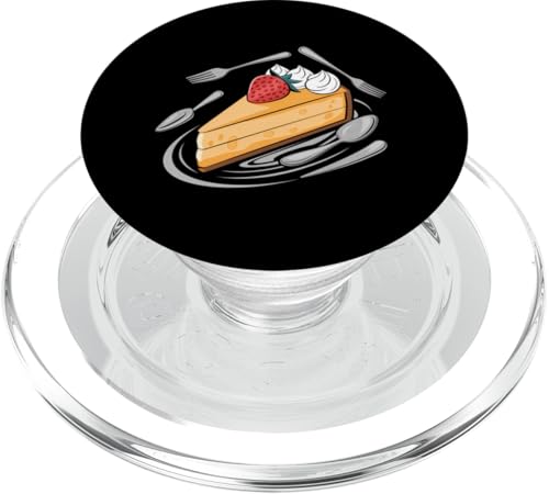 Kuchenliebhaber Käseesser Konditor Dessert Süßigkeiten Bäckerei PopSockets PopGrip für MagSafe von Cheesecake Shirt All I Want Is Cheesecake