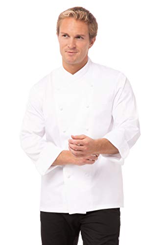 Chef Works B682–36 Milan Premium Unisex Kochjacke, 36, weiß von Chef Works