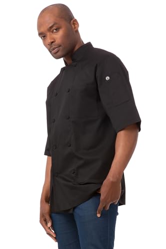 Chef Works Herren Jlcvblk2xl Kochjacke, Schwarz, XXL EU von Chef Works