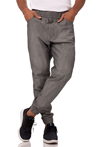 Chef Works Herren Pbe01bwsm Kochhose, Schwarz-weiß Gestreift, M EU von Chef Works