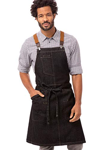 Chef Works Unisex Berkeley Latzschürze, Schwarz, Einheitsgröße von Chef Works