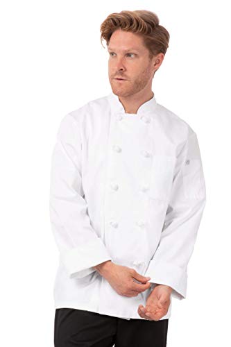 Chef Works b805-xs bordeaux Unisex Köche Jacke, XS, weiß von Chef Works