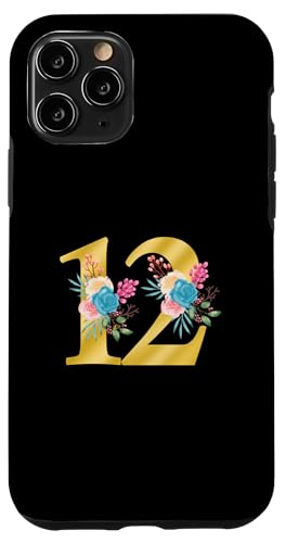 Niedliche Monogramm-Initiale farbige Zahlen Blumen 12 Hülle für iPhone 11 Pro Niedliche Monogramm-Initiale farbige Zahlen Blumen 12 Hülle für iPhone 11 Pro von Cheffsspecials Floral Cute Monogram Initials