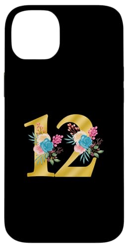 Niedliche Monogramm-Initiale farbige Zahlen Blumen 12 Hülle für iPhone 14 Plus Niedliche Monogramm-Initiale farbige Zahlen Blumen 12 Hülle für iPhone 14 Plus von Cheffsspecials Floral Cute Monogram Initials