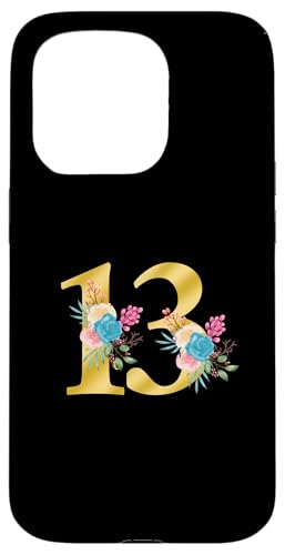 Niedliche Monogramm-Initiale farbige Zahlen Blumen 13 Hülle für iPhone 15 Pro Niedliche Monogramm-Initiale farbige Zahlen Blumen 13 Hülle für iPhone 15 Pro von Cheffsspecials Floral Cute Monogram Initials
