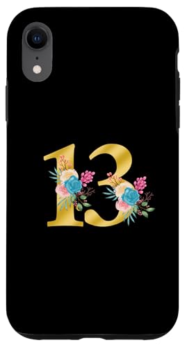 Niedliche Monogramm-Initiale farbige Zahlen Blumen 13 Hülle für iPhone XR Niedliche Monogramm-Initiale farbige Zahlen Blumen 13 Hülle für iPhone XR von Cheffsspecials Floral Cute Monogram Initials