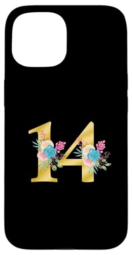 Niedliche Monogramm-Initiale farbige Zahlen Blumen 14 Hülle für iPhone 15 Niedliche Monogramm-Initiale farbige Zahlen Blumen 14 Hülle für iPhone 15 von Cheffsspecials Floral Cute Monogram Initials