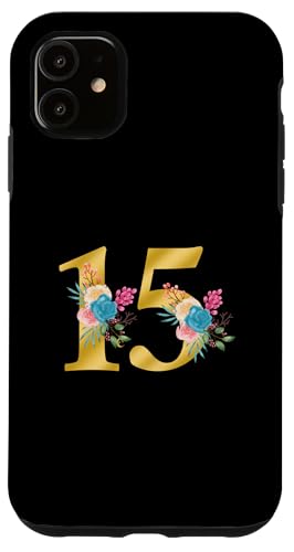 Niedliche Monogramm-Initiale farbige Zahlen Blumen 15 Hülle für iPhone 11 Niedliche Monogramm-Initiale farbige Zahlen Blumen 15 Hülle für iPhone 11 von Cheffsspecials Floral Cute Monogram Initials
