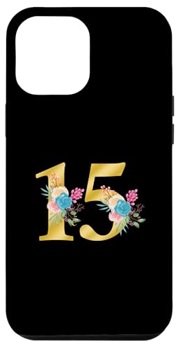 Niedliche Monogramm-Initiale farbige Zahlen Blumen 15 Hülle für iPhone 12 Pro Max Niedliche Monogramm-Initiale farbige Zahlen Blumen 15 Hülle für iPhone 12 Pro Max von Cheffsspecials Floral Cute Monogram Initials