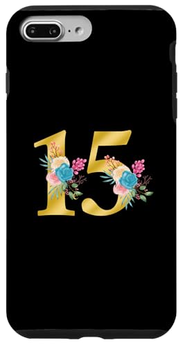 Niedliche Monogramm-Initiale farbige Zahlen Blumen 15 Hülle für iPhone 7 Plus/8 Plus Niedliche Monogramm-Initiale farbige Zahlen Blumen 15 Hülle für iPhone 7 Plus/8 Plus von Cheffsspecials Floral Cute Monogram Initials