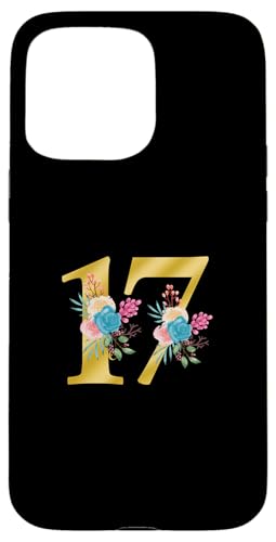 Niedliche Monogramm-Initiale farbige Zahlen Blumen 17 Hülle für iPhone 15 Pro Max Niedliche Monogramm-Initiale farbige Zahlen Blumen 17 Hülle für iPhone 15 Pro Max von Cheffsspecials Floral Cute Monogram Initials