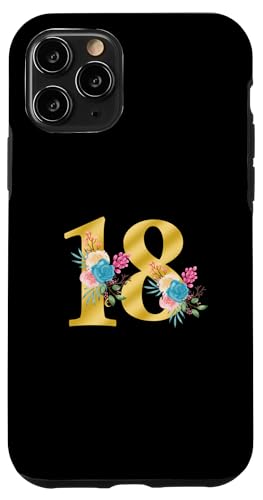 Niedliche Monogramm-Initiale farbige Zahlen Blumen 18 Hülle für iPhone 11 Pro Niedliche Monogramm-Initiale farbige Zahlen Blumen 18 Hülle für iPhone 11 Pro von Cheffsspecials Floral Cute Monogram Initials