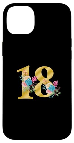 Niedliche Monogramm-Initiale farbige Zahlen Blumen 18 Hülle für iPhone 14 Plus Niedliche Monogramm-Initiale farbige Zahlen Blumen 18 Hülle für iPhone 14 Plus von Cheffsspecials Floral Cute Monogram Initials