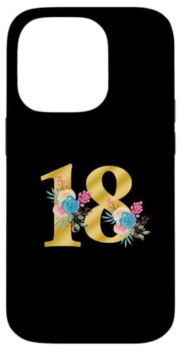 Niedliche Monogramm-Initiale farbige Zahlen Blumen 18 Hülle für iPhone 14 Pro Niedliche Monogramm-Initiale farbige Zahlen Blumen 18 Hülle für iPhone 14 Pro von Cheffsspecials Floral Cute Monogram Initials