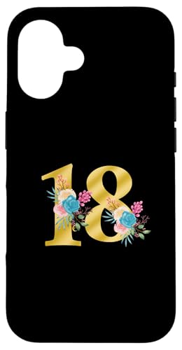 Niedliche Monogramm-Initiale farbige Zahlen Blumen 18 Hülle für iPhone 16 Niedliche Monogramm-Initiale farbige Zahlen Blumen 18 Hülle für iPhone 16 von Cheffsspecials Floral Cute Monogram Initials