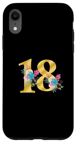 Niedliche Monogramm-Initiale farbige Zahlen Blumen 18 Hülle für iPhone XR Niedliche Monogramm-Initiale farbige Zahlen Blumen 18 Hülle für iPhone XR von Cheffsspecials Floral Cute Monogram Initials