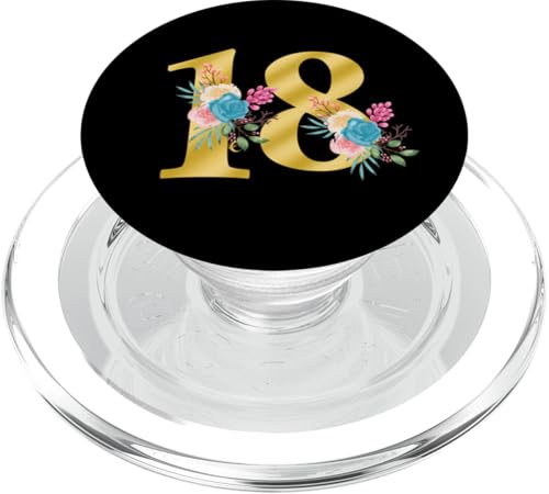 Niedliche Monogramm-Initiale farbige Zahlen Blumen 18 PopSockets PopGrip für MagSafe Niedliche Monogramm-Initiale farbige Zahlen Blumen 18 PopSockets PopGrip für MagSafe von Cheffsspecials Floral Cute Monogram Initials