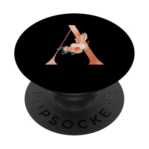 Niedliches Monogramm Initiale farbige Buchstaben Blumen Großstadt A PopSockets Klebender PopGrip Niedliches Monogramm Initiale farbige Buchstaben Blumen Großstadt A PopSockets Klebender PopGrip von Cheffsspecials Floral Cute Monogram Initials
