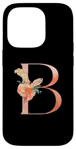 Niedliches Monogramm Initiale farbige Buchstaben Blumen Großstadt B Hülle für iPhone 14 Pro Niedliches Monogramm Initiale farbige Buchstaben Blumen Großstadt B Hülle für iPhone 14 Pro von Cheffsspecials Floral Cute Monogram Initials