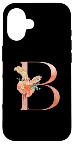 Niedliches Monogramm Initiale farbige Buchstaben Blumen Großstadt B Hülle für iPhone 16 Niedliches Monogramm Initiale farbige Buchstaben Blumen Großstadt B Hülle für iPhone 16 von Cheffsspecials Floral Cute Monogram Initials