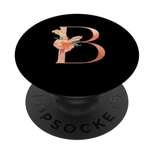 Niedliches Monogramm Initiale farbige Buchstaben Blumen Großstadt B PopSockets Klebender PopGrip Niedliches Monogramm Initiale farbige Buchstaben Blumen Großstadt B PopSockets Klebender PopGrip von Cheffsspecials Floral Cute Monogram Initials