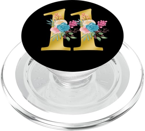 Niedliches Monogramm Initiale farbige Zahlen Blumen 11 PopSockets PopGrip für MagSafe Niedliches Monogramm Initiale farbige Zahlen Blumen 11 PopSockets PopGrip für MagSafe von Cheffsspecials Floral Cute Monogram Initials