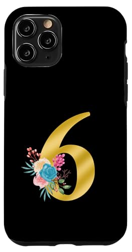 Niedliches Monogramm Initiale farbige Zahlen Blumen 6 Hülle für iPhone 11 Pro Niedliches Monogramm Initiale farbige Zahlen Blumen 6 Hülle für iPhone 11 Pro von Cheffsspecials Floral Cute Monogram Initials