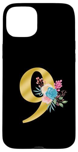 Niedliches Monogramm Initiale farbige Zahlen Blumen 9 Hülle für iPhone 15 Plus Niedliches Monogramm Initiale farbige Zahlen Blumen 9 Hülle für iPhone 15 Plus von Cheffsspecials Floral Cute Monogram Initials