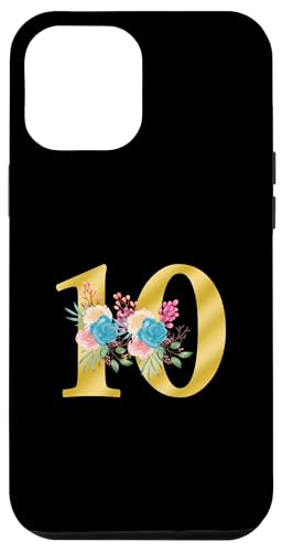 Süße Monogramm-Initiale farbige Zahlen Blumen 10 Hülle für iPhone 12 Pro Max Süße Monogramm-Initiale farbige Zahlen Blumen 10 Hülle für iPhone 12 Pro Max von Cheffsspecials Floral Cute Monogram Initials